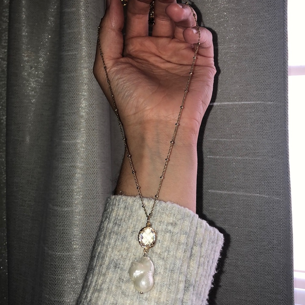 Lucky Brand Rough Pearl Chocker